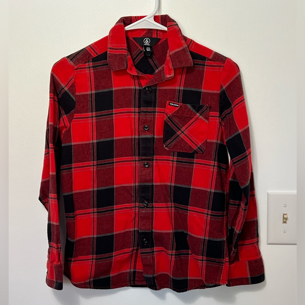 Volcom flannel size youth m